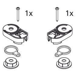 Kermi Lager Set oben, EBAT025, Weiß, 2534012... KERMI-2534012 4051484922711 (Abb. 1)