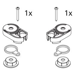 Kermi Lager Set oben, EBAT025, Weiß, 2534012... KERMI-2534012 4051484922711 (Abb. 1)
