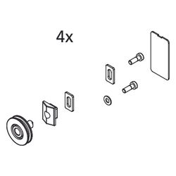 Kermi Laufrolle Set, EBAT037, Silber Hochglanz, 2534042... KERMI-2534042 4051484922926 (Abb. 1)