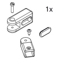 Kermi Stabilisierung Wand Set, EBCC015, Schwarz Soft, 2539305... KERMI-2539305 4051484928256 (Abb. 1)