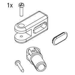 Kermi Stabilisierung Wand Set, EBRA014, Weiß, 2535024... KERMI-2535024 4051484925934 (Abb. 1)