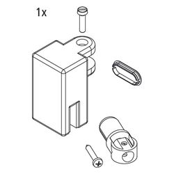 Kermi Stabilisierung Kopf Set, EBFX011, Silber Hochglanz, 2535040... KERMI-2535040 4051484926047 (Abb. 1)