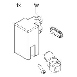Kermi Stabilisierung Kopf Set, EBFX011, Silber Hochglanz, 2535040... KERMI-2535040 4051484926047 (Abb. 1)