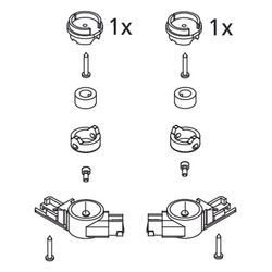 Kermi Lager Set unten, EBI2011, Weiß, 2534136... KERMI-2534136 4051484923527 (Abb. 1)