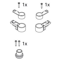 Kermi Lager Set, EBI2012, Silber Mattglanz, 2534154... KERMI-2534154 4051484923633 (Abb. 1)
