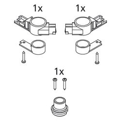 Kermi Lager Set unten, EBI2013, Weiß, 2534178... KERMI-2534178 4051484923787 (Abb. 1)