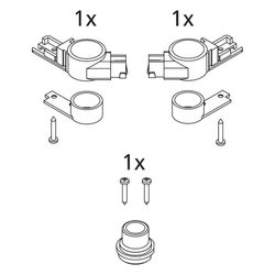 Kermi Lager Set unten, EBI2013, Weiß, 2534178... KERMI-2534178 4051484923787 (Abb. 1)