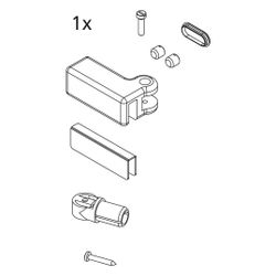 Kermi Stabilisierung Kopf Set rechts, EBI2018, Silber Mattglanz, 2534184... KERMI-2534184 4051484923824 (Abb. 1)