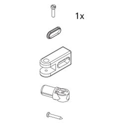Kermi Stabilisierung Wand Set, EBI2019, Silber Mattglanz, 2534187... KERMI-2534187 4051484923848 (Abb. 1)