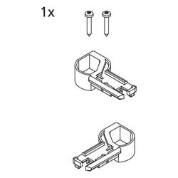 Kermi Stockabdeckung Set oben, EBI2020, Weiß, 2534192... KERMI-2534192 4051484923879 (Abb. 1)