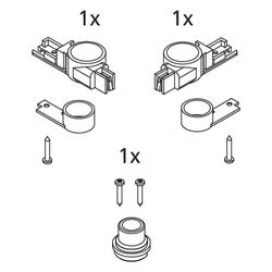 Kermi Lager Set unten, EBI2016, Silber Mattglanz, 2534197... KERMI-2534197 4051484923909 (Abb. 1)