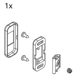 Kermi Türschließer Set, EBI2031, Silber Mattglanz, 2533882... KERMI-2533882 4051484922193 (Abb. 1)