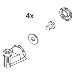 Kermi Führungshaken Set, EBIN014, Weiß, 2533895... KERMI-2533895 4051484922254 (Abb. 1)