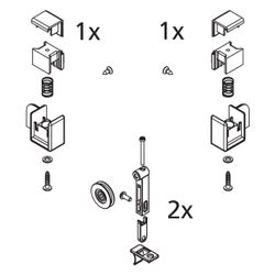 Kermi Laufrollen Set oben/Haken unten D2L-R, EBLI027, 2534911... KERMI-2534911 4051484925231 (Abb. 1)