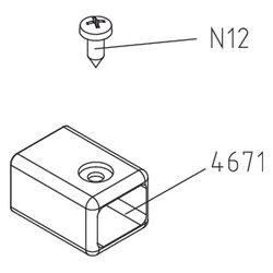 Kermi Stabilisierung Wand Set 90 Grad, EBLI028, Schwarz Soft, 2539320... KERMI-2539320 4051484928324 (Abb. 1)