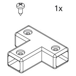 Kermi T-Stück Stabilisierungs Set, EBLI045, Silber Hochglanz/Chrom, 2539322... KERMI-2539322 4051484928331 (Abb. 1)