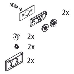 Kermi Laufwagen Set oben, EBNI012, Chrom, 2535873... KERMI-2535873 4051484927648 (Abb. 1)