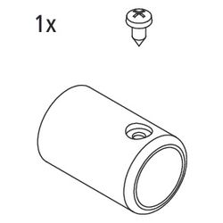Kermi Stabilisierung Wand Set 90 Grad, EBRA021, Silber Hochglanz, 2534916... KERMI-2534916 4051484925248 (Abb. 1)