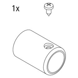 Kermi Stabilisierung Wand Set 90 Grad, EBRA021, Silber Hochglanz, 2534916... KERMI-2534916 4051484925248 (Abb. 1)
