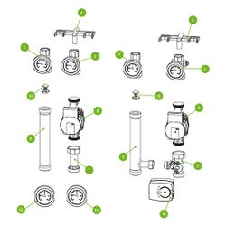 Kermi Haltebrille für Hydromodul und Wandstation, W90505... KERMI-W90505 4037486868356 (Abb. 1)