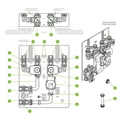 Kermi Halteklammer für alle Pumpengruppen, W90246... KERMI-W90246 4037486676548 (Abb. 1)