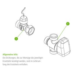 Kermi Umschaltventil zur Speicherschichtung, für Hydromodul und Frischwasserstation, W906... KERMI-W90669 4063769226643 (Abb. 1)