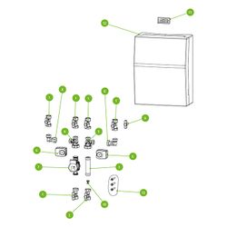 Kermi Befestigungsset für Speicherladung mit Umschaltventil, W90674... KERMI-W90674 4063769226698 (Abb. 1)