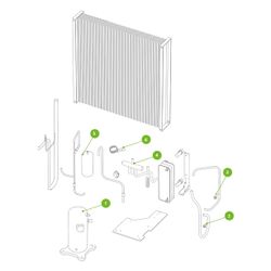 Kermi 4-Wege-Umschaltventil für x-change compact 14 AW E, W90122... KERMI-W90122 4037486604985 (Abb. 1)