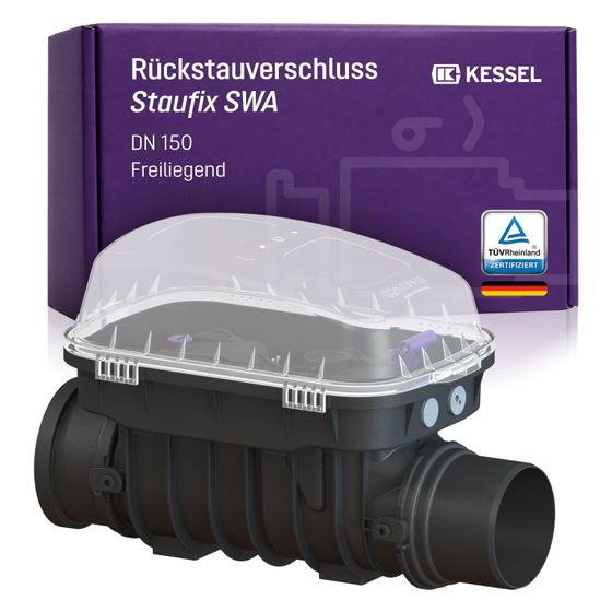 Kessel Rückstauverschluss Staufix, SWA DN 150, freiliegend