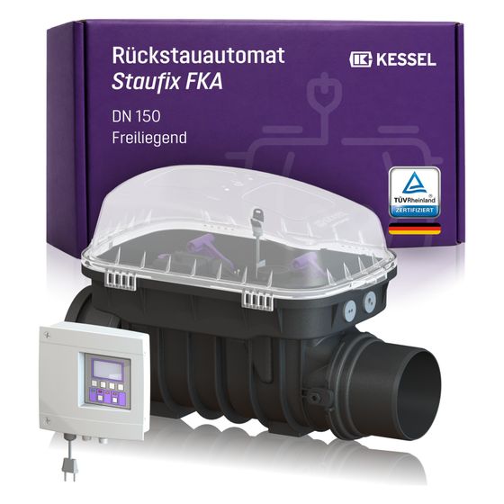 Kessel Rückstauautomat Staufix FKA, DN 150, Schaltgerät Comfort, freiliegend