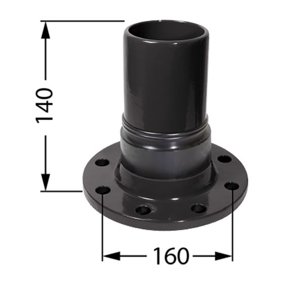 Kessel Anschlussadapter Flanschmuffe DN 80 Druckleitungen PE