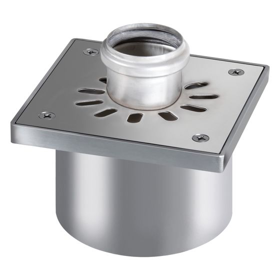 Kessel Ferrofix Aufsatzstück System 125, 150x150mm, Anschlussmuffe DN 50, Klasse L15