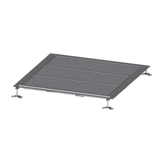Kessel Bodenwanne Ferrofix, DN 125, 1.000x1.000mm, 6mm Klebeflansch, Edelstahl, Silber