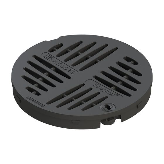 Kessel Schlitzrost für Ecoguss, Durchmesser 235mm, Belastungsklasse B 125, 680216