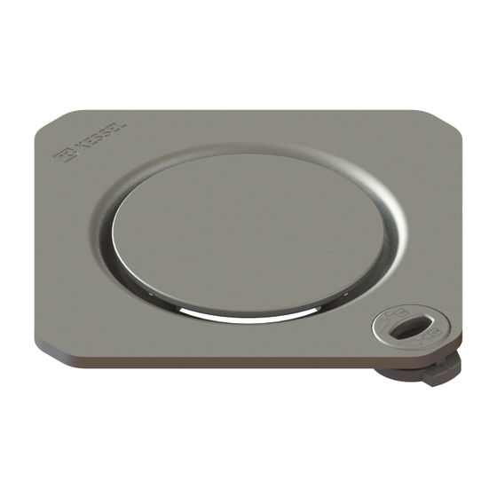 Kessel Designrost für Badabläufe Spot, Edelstahl 120x120mm, 680238