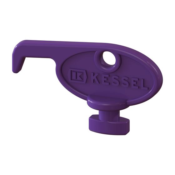 Kessel Entriegelungsschlüssel für Lock und Lift, violett, 680702