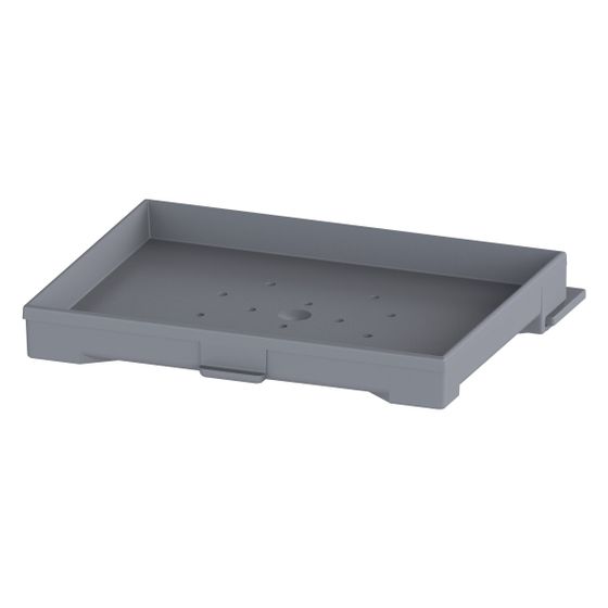Kessel Abdeckung für Linearis, befliesbar 128x98mm, Silbergrau, 680715
