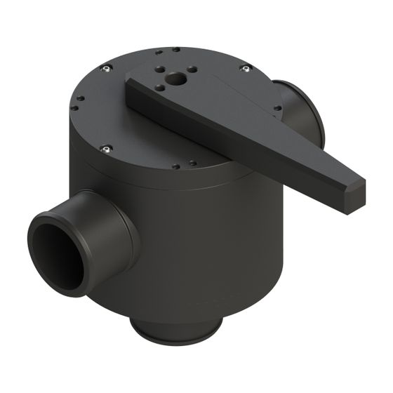 Kessel 2-Wege-Umverteiler für Fettabscheider Mix und Pump, mit Hebel, 680274