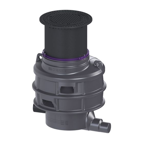 Kessel Probenahmeschacht für LW 1000, DN 150, Klasse D, 1.145-1.585mm, 9151015D