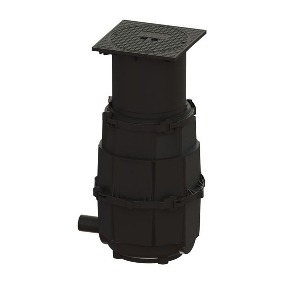 Kessel Entsorgungsschacht für LW 400, DN 65, B 125, 710-1.080mm, 917422B