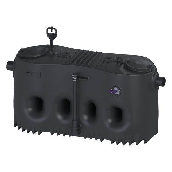 Kessel Fettabscheider EasyClean free NS 20, Direct, links, 1.950x1.490x3.530mm, PE, Violett
