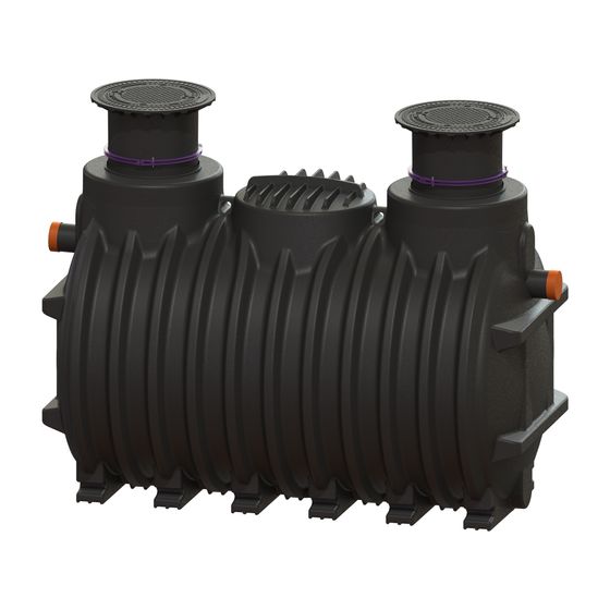 Kessel Fettabscheider EasyClean ground NS 25 Standard, 800-1.235mm, Klasse A/B