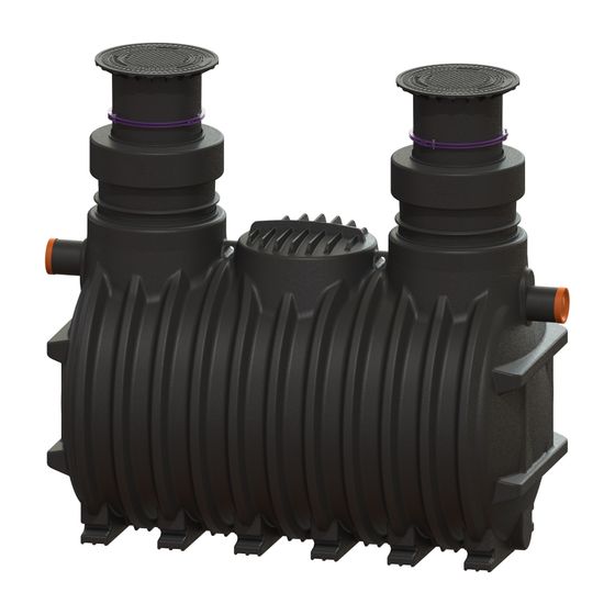 Kessel Fettabscheider EasyClean NS 35, 1.005-1.625mm, DN 250, PE, Schwarz