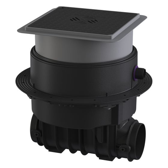 Kessel Rohbaukit Ecolift M Underfloor, 516-669mm, Kunststoff, Schwarz