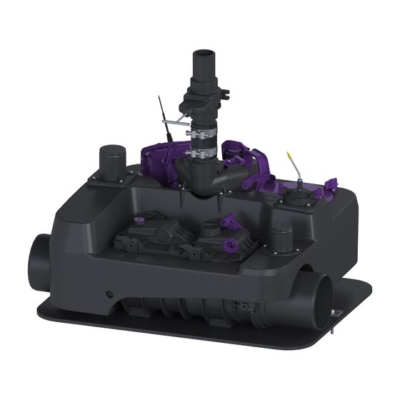 Kessel Hybridhebeanlage Ecolift L Mono SPF 1350-S3, SWA, DN 150, 26m3/h, max. Förderhöhe 10m, Schwarz