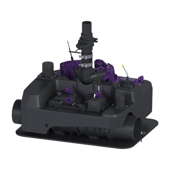 Kessel Hybridhebeanlage Ecolift L Mono SPF 1350-S3, FKA, DN 150, 26m3/h, max. Förderhöhe 10m, Schwarz