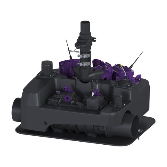 Kessel Hybridhebeanlage Ecolift L Duo SPF 1350-S3, FKA, DN 150, 26m3/h, max. Förderhöhe 10m, Schwarz