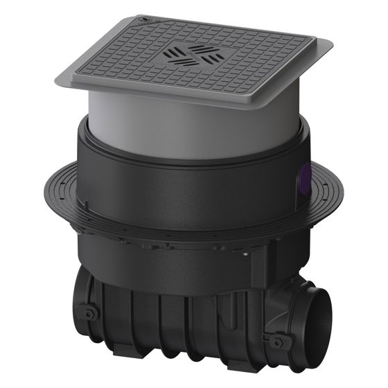 Kessel Rohbaukit Pumpfix M, 516-669mm, Kunststoff, Schwarz, 24000S-RBK