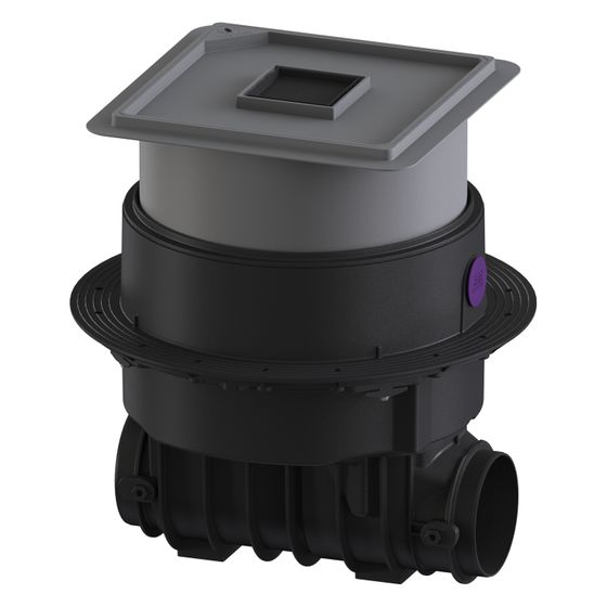 Kessel Rohbaukit Pumpfix M, 516-669mm, Kunststoff, Schwarz