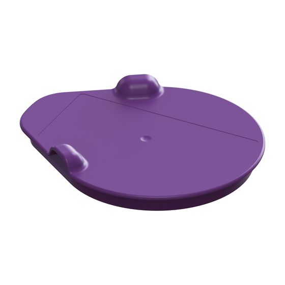 Kessel Abdeckung für Pumpenöffnung, Kunststoff violett, 28732
